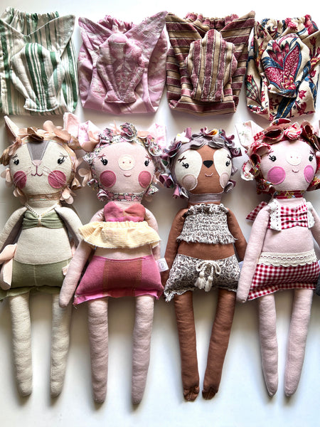 Bespoke Ocean Darling Mouse Art Doll Set // Ocean View