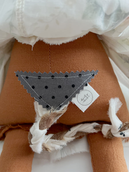 Wonder-Filled Bespoke Horse Doll // Vintage Floral Pastel - DaintyCheeks