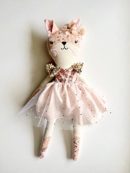 Couture Fox Art Doll // Pink Stardust